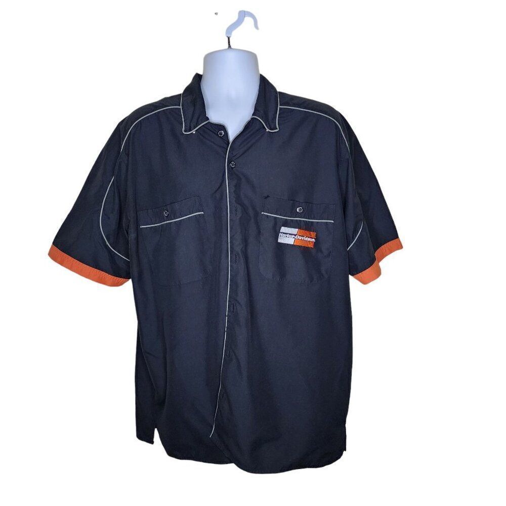 Harley Davidson Racing Mechanics Shirt Mens Size XL Black